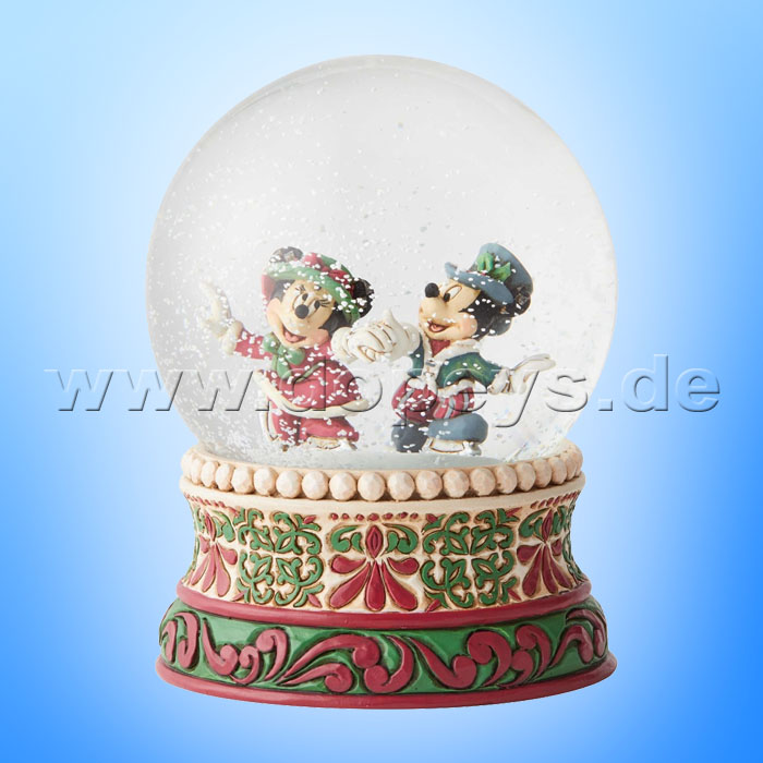 Splendid Skaters (Victorianische Mickey & Minnie Maus Schneekugel) Figur von Disney Traditions / Jim Shore - Enesco 6002832