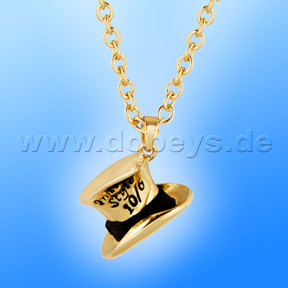 Disney Halskette - Hutmacher (Alice im Wunderland) in Gold von Couture Kingdom 12100261