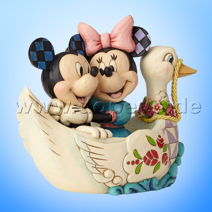 Disney Traditions / Jim Shore Figur von Enesco "Lovebirds (Mickey und Minnie in einem Schwanenboot)" 4059744