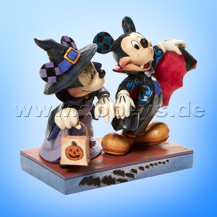 Disney Traditions - Terrifying Trick-or-Treaters (Minnie as Witch and Mickey as Vampire) figurine by Jim Shore 6008989