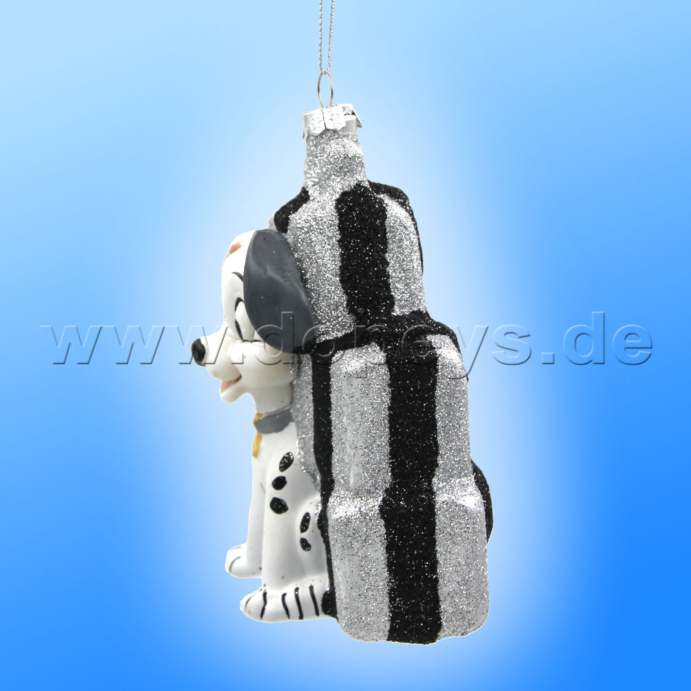 Kurt S. Adler - Disney "Patch with Gifts" 101 Dalmatians Christmas Hanging Glass Ornament DN33019