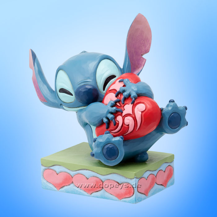 Disney Traditions Figur - Stitch liebkost ein Herz (Heart Struck) von Jim Shore 6014316