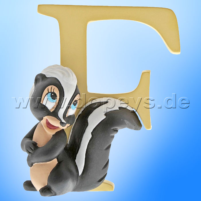 Enchanting Disney Collection - Letter "F" - Flower figurine by Enesco A29551