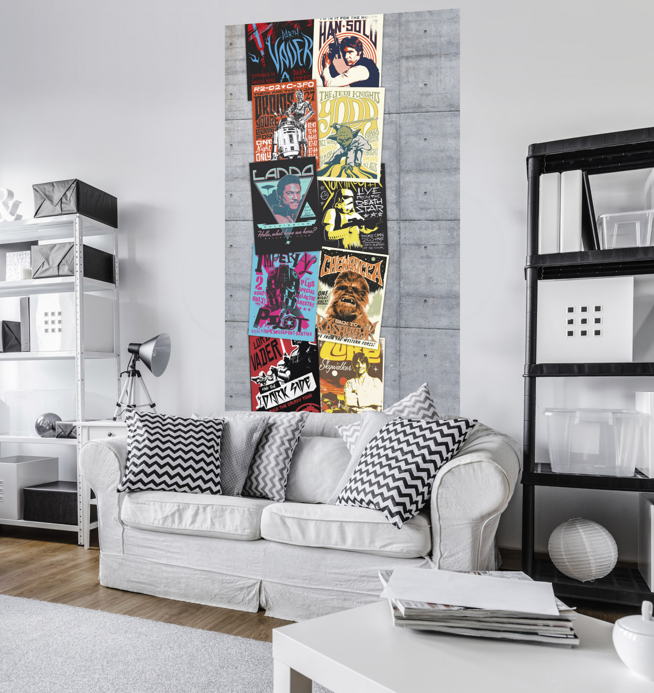 Star Wars Vlies Fototapete "Star Wars Rock On Wall" 1,20m x 2,00m