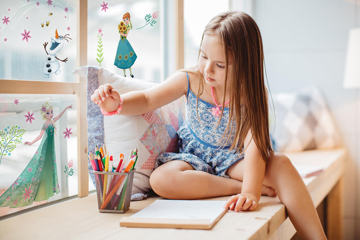 Disney Fensteraufkleber / Window-Sticker Die Eiskönigin "Frozen Flower"