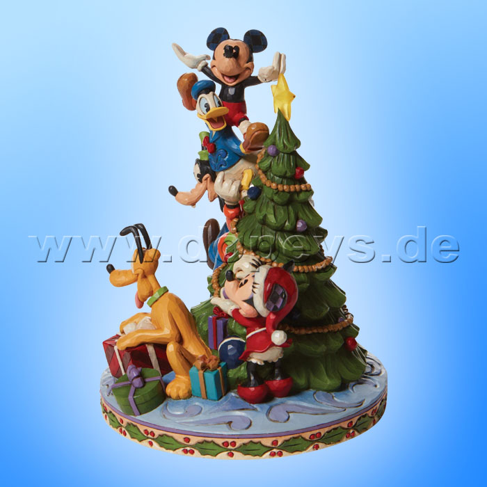 Disney Traditions - Merry Tree Trimming (Mickey & Freunde schmücken den Weihnachtsbaum) von Jim Shore 6008979
