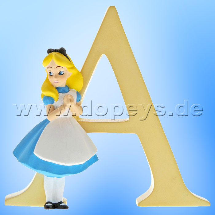 Enchanting Disney Collection - Letter "A" Alice in Wonderland figurine by Enesco A29546