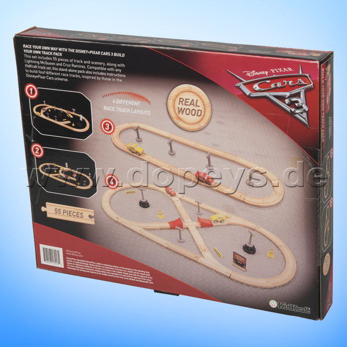 Disney Pixar Cars 3 Eisenbahnset Build Your Own Track von Kidkraft 17213
