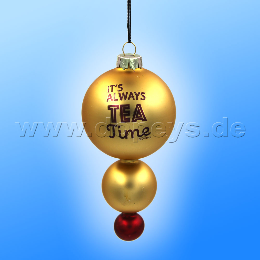 Kurt S. Adler - "Mad Hatter" Christmas Bauble Drop Shape gold DN34008