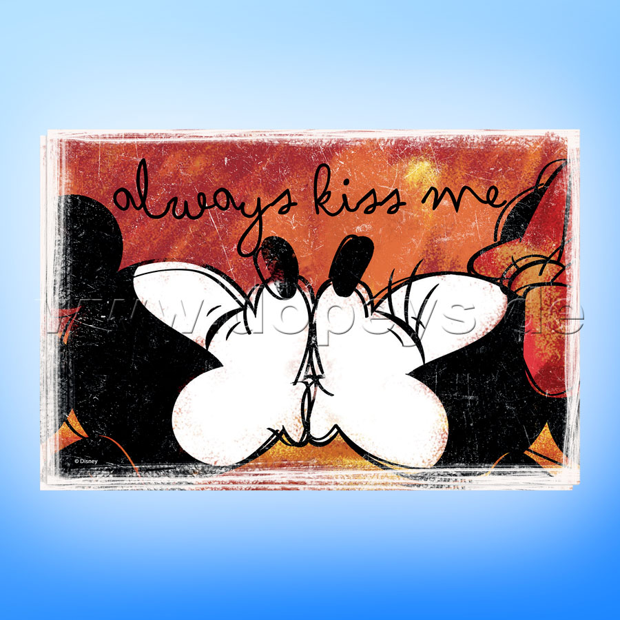 Disney Platzdeckchen / Unterlage Mickey & Minnie Maus "Rot" 2er Set im italienischen Design