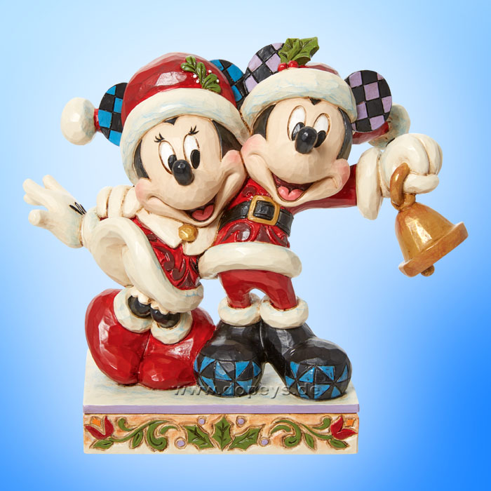 Disney Traditions - Mickey & Minnie Mouse as Santa (Jingle Bell) figurine by Jim Shore 6013058