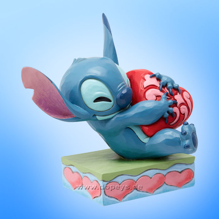 Disney Traditions Figur - Stitch liebkost ein Herz (Heart Struck) von Jim Shore 6014316
