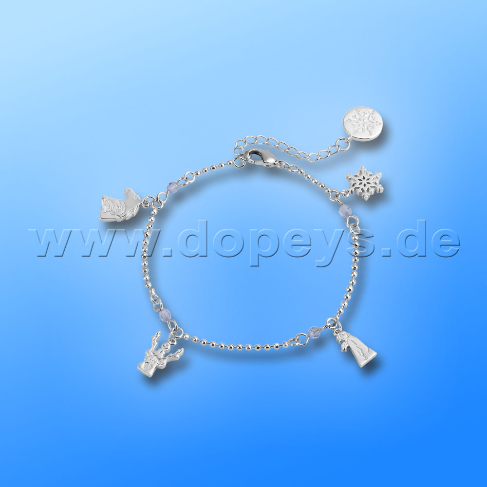 Disney Bracelet - Kids Charm (Frozen II) in White Gold from Couture Kingdom 12102611
