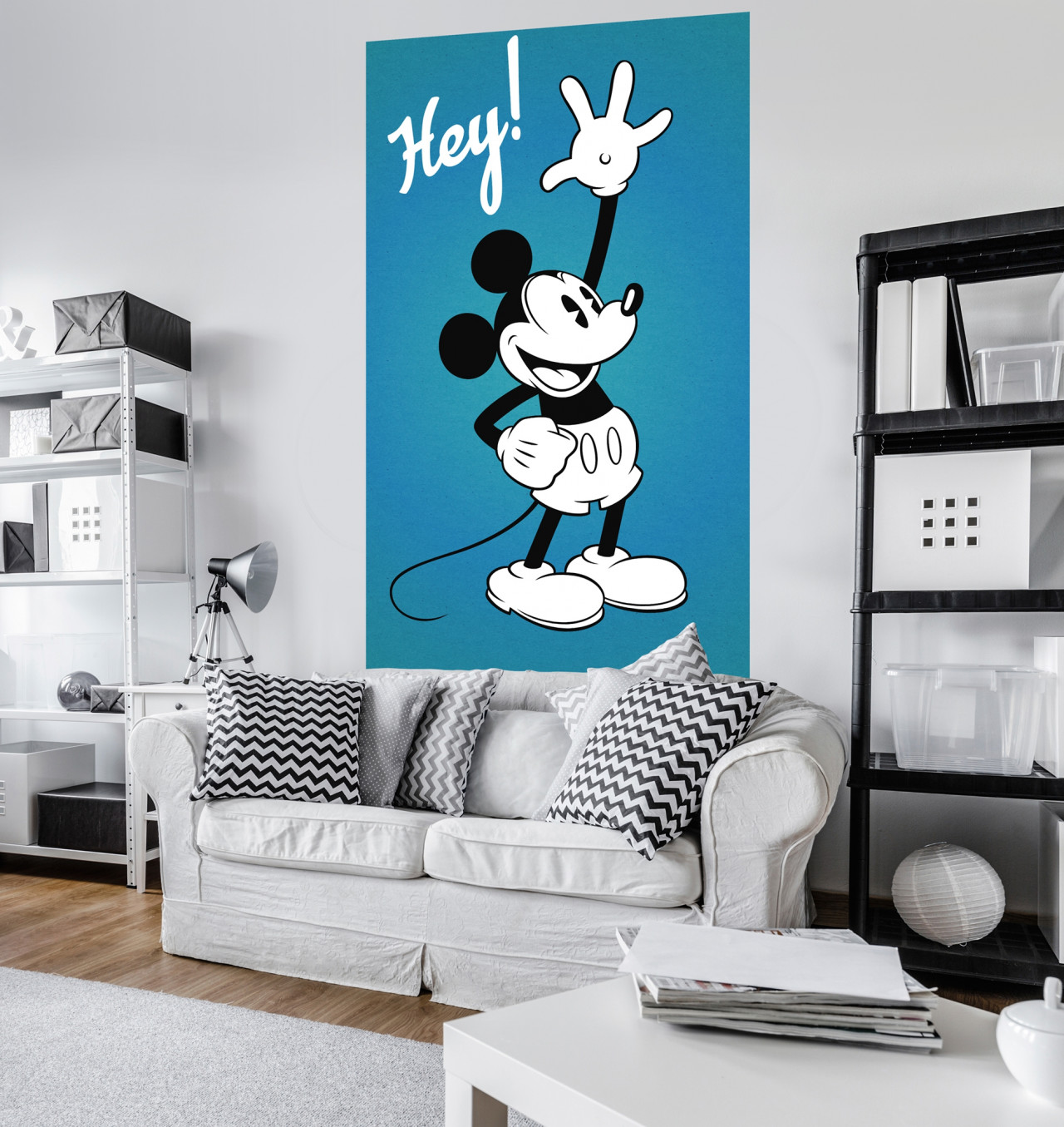 Disney Vlies Fototapete Mickey Maus "Mickey - Hey" 1,20m x 2,00m