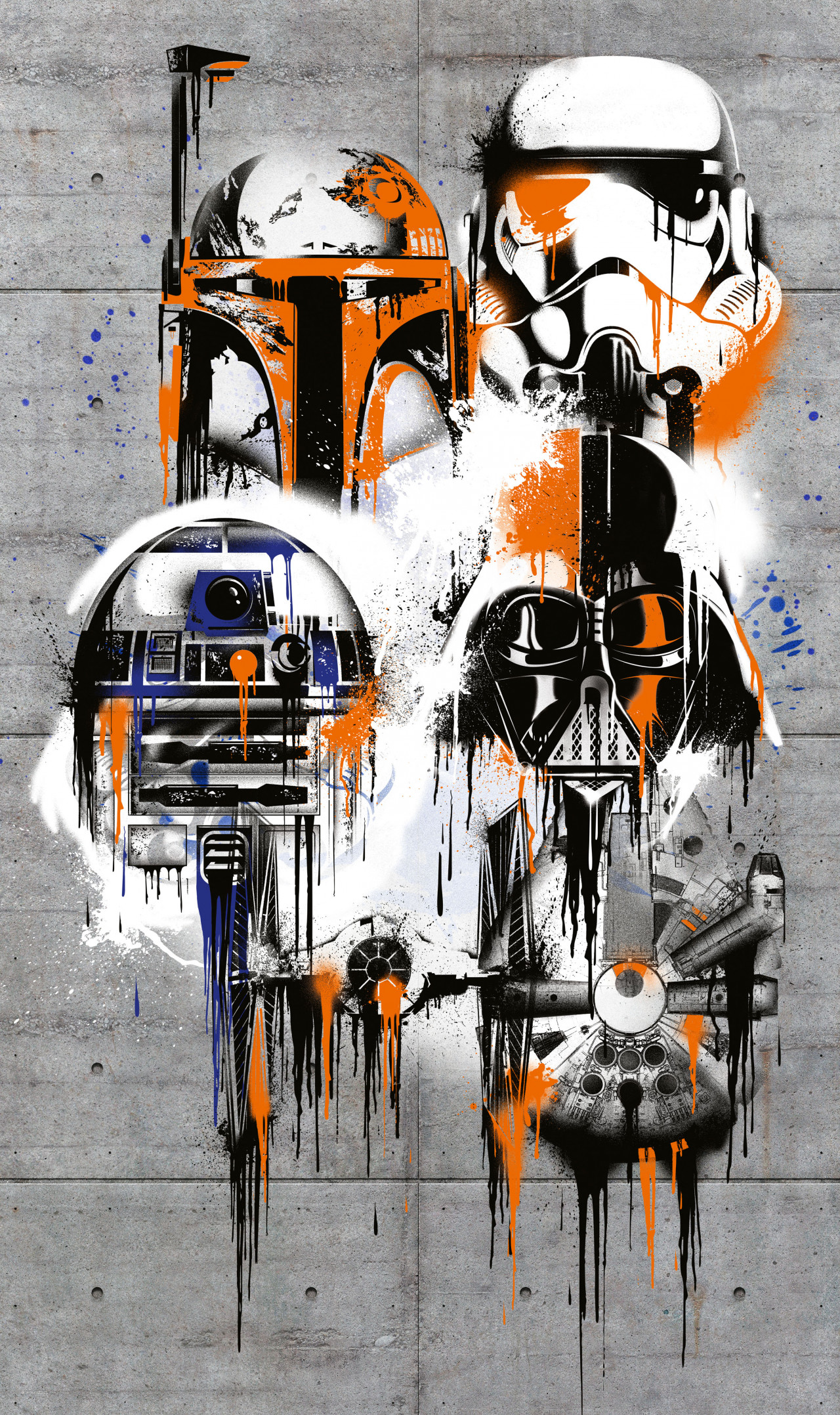 Star Wars Vlies Fototapete "Star Wars Celebrate The Galaxy" 1,20m x 2,00m