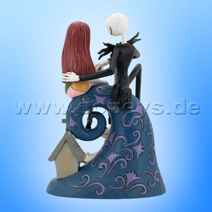 Disney Traditions Figur - Jack Skellington, Sally & Zero auf dem Spiralberg (Spiral Hill's Romance) von Jim Shore 6013054