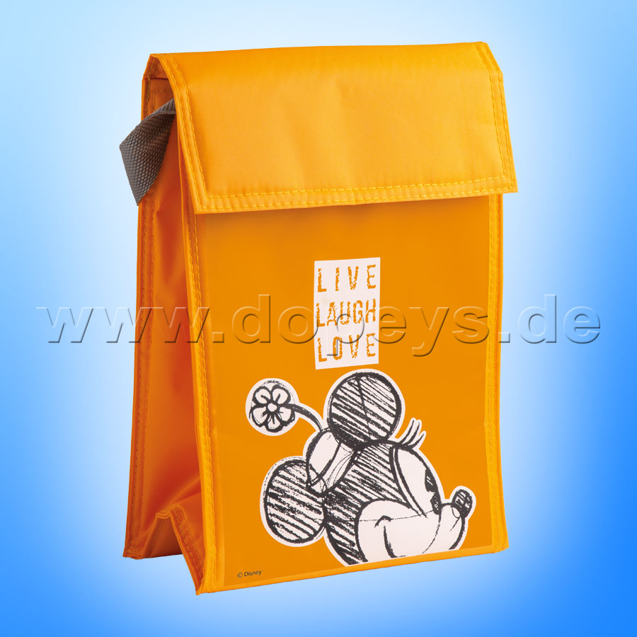 Disney Geschenkset Mickey Trinkflasche + Kühltasche "Orange" Live Laugh Love PWMSETLL/7