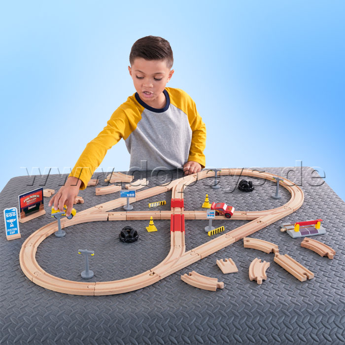 Disney Pixar Cars 3 Eisenbahnset Build Your Own Track von Kidkraft 17213