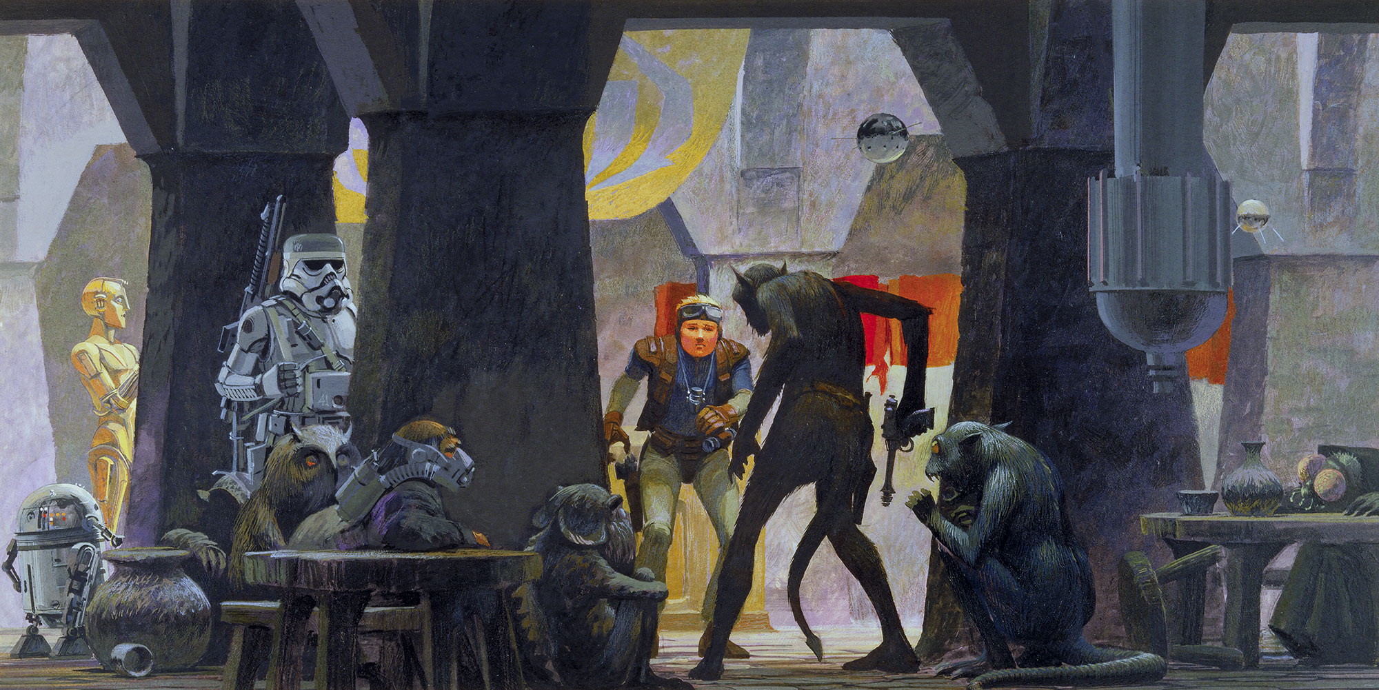 Star Wars Vlies Fototapete "Star Wars Classic RMQ Mos Eisley Streets"