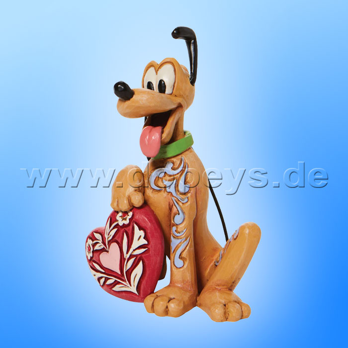 Disney Traditions - Mini Pluto mit Herz Figur von Jim Shore 6010108