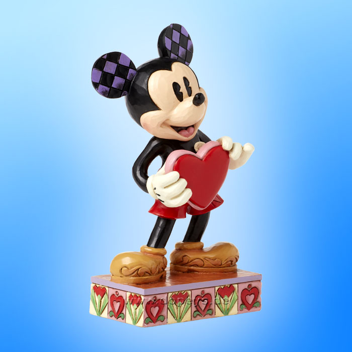 Disney Traditions Figur - Mickey mit personalisierbarem Herz (A Love Note) von Jim Shore 6016329