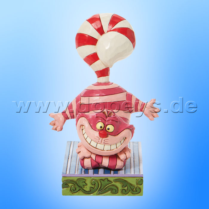 Disney Traditions - Candy Cane Cheer (Weihnachts-Grinsekatze mit Zuckerstangenschwanz) von Jim Shore 6008984