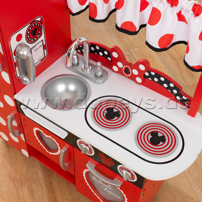 Disney Junior Minnie Maus Vintage-Spielküche aus Holz von KidKraft 53371