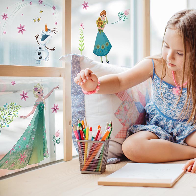 Disney Fensteraufkleber / Window-Sticker Die Eiskönigin "Frozen Flower"