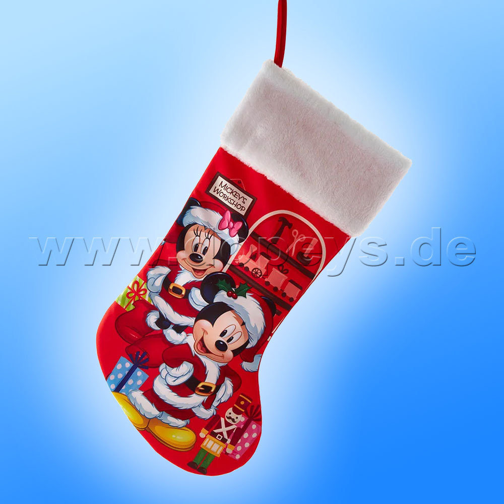 Disney Weihnachtsstrumpf / Kaminsocke "Mickey & Minnie als Weihnachtsmann" - Kurt S. Adler DN7221
