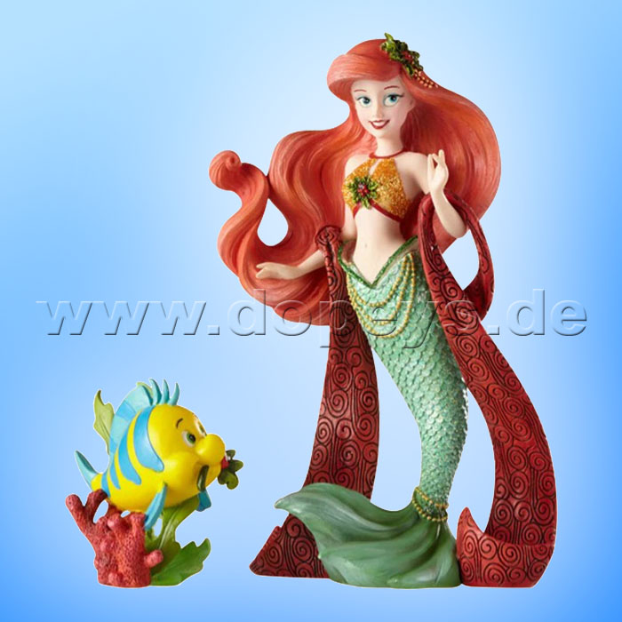 Disney Showcase Collection von Enesco "Weihnachts-Arielle & Fabius" Figur Set 6000818 Couture de Force
