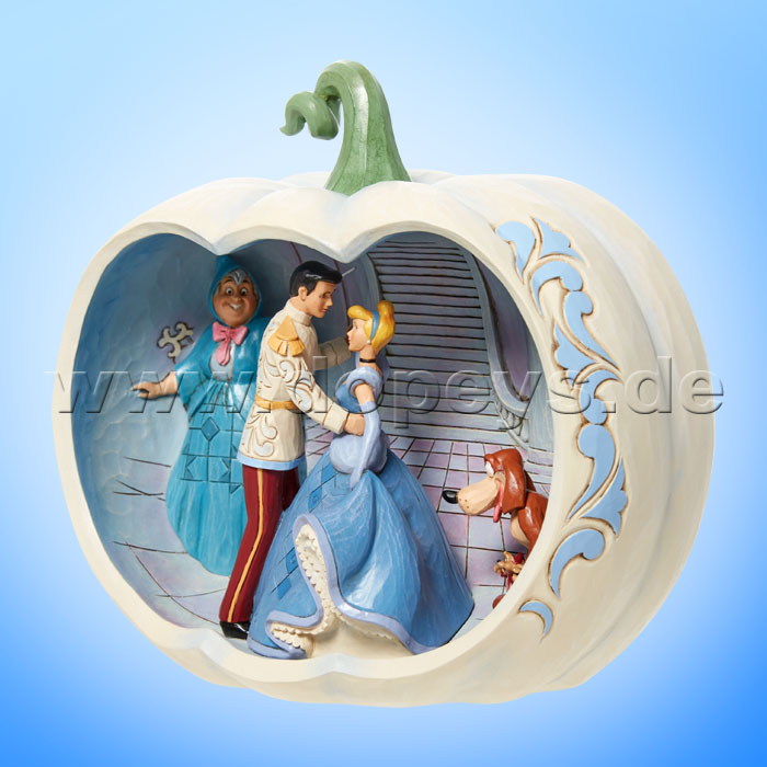 Disney Traditions Figur - Cinderella Filmszene im Kürbis (Love at First Sight) von Jim Shore 6011926