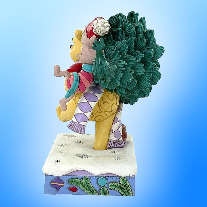 Disney Traditions - Winnie the Pooh & Piglet with Christmas Tree (A Tree for Two) figurine by Jim Shore 6016886