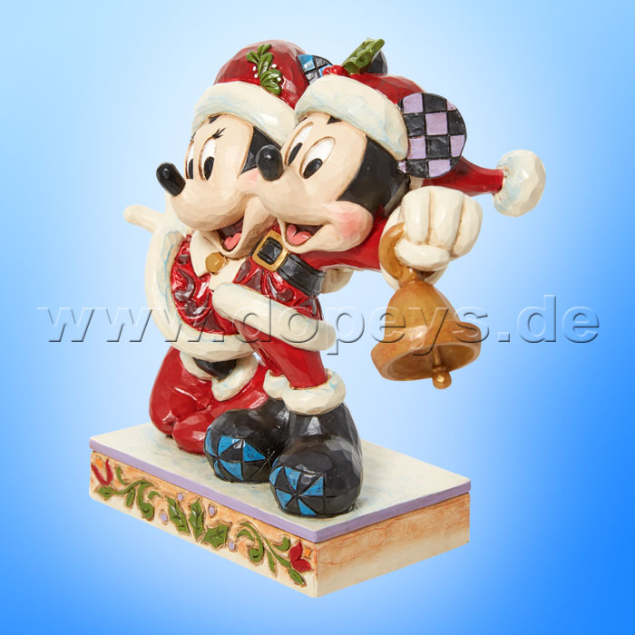 Disney Traditions - Mickey & Minnie Mouse as Santa (Jingle Bell) figurine by Jim Shore 6013058