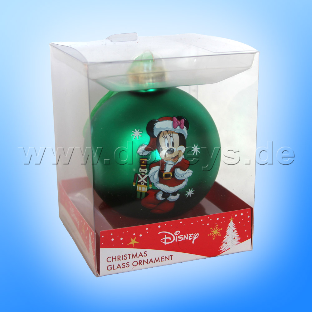 Kurt S. Adler - "Santa Minnie Mouse" Disney Christmas Bauble green DN02005-D
