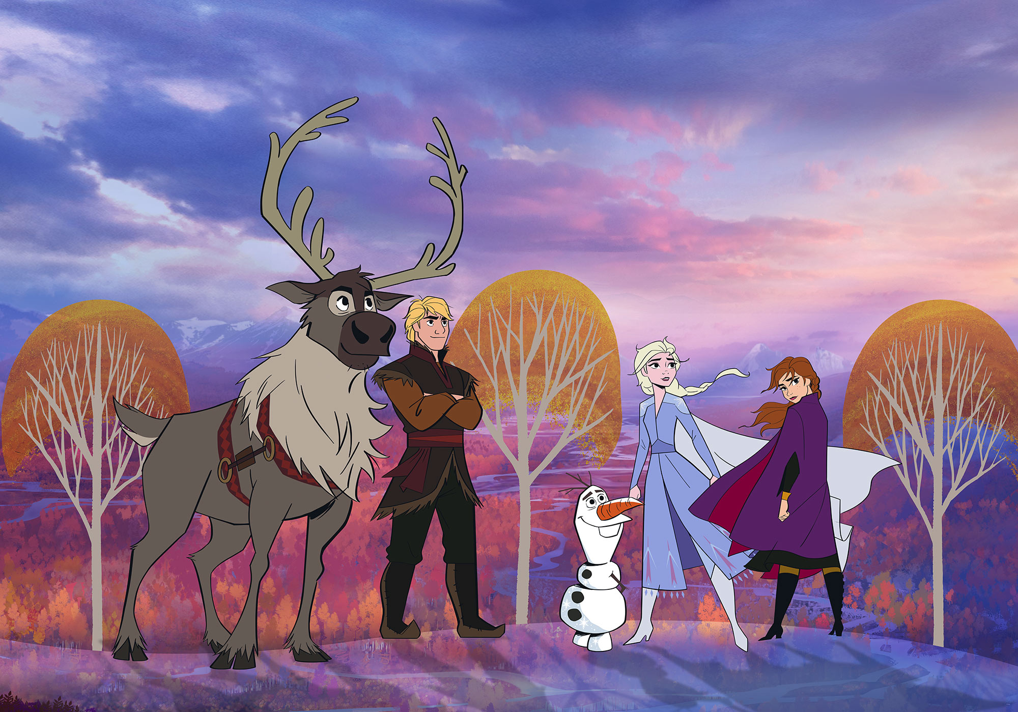 Disney Vlies Fototapete Die Eiskönigin "Frozen Autumn Forest"