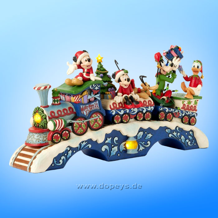 Disney Traditions - Mickey & Friends LED Musical Train (Christmas Cheer on Track) figurine by Jim Shore 6014996