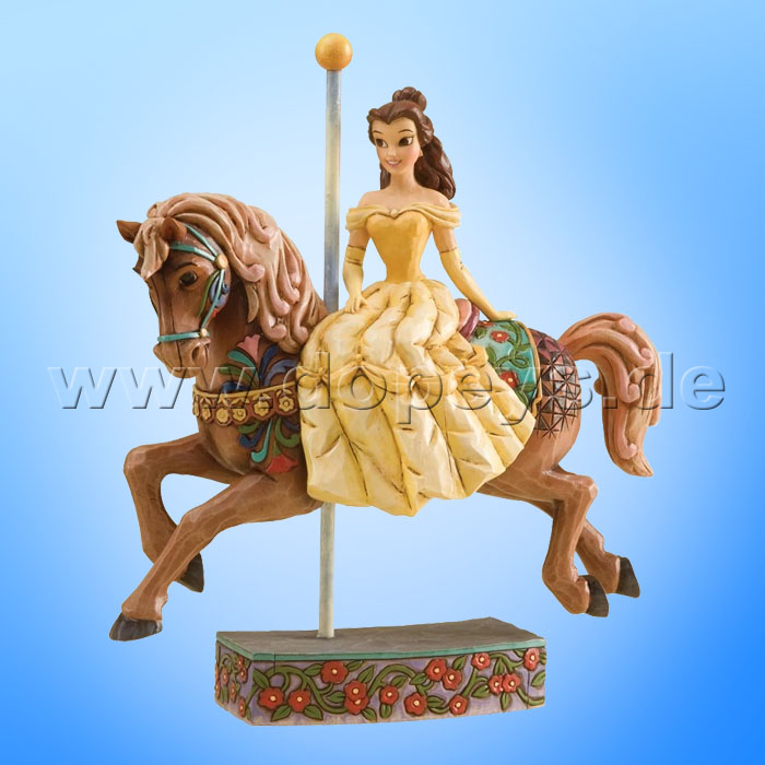 Disney Traditions / Jim Shore figurine from Enesco "Princess Of Knowledge (Belle Riding A Carousel Horse)" 4011744.
