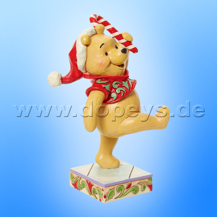 Disney Traditions - Christmas Winnie the Pooh with Candycane (Christmas Sweetie) figurine by Jim Shore 6013062