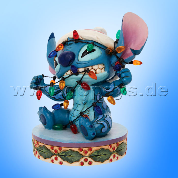 Disney Traditions -  (Stitch Wrapped in Christmas Lights) figurine by Jim Shore 6010872