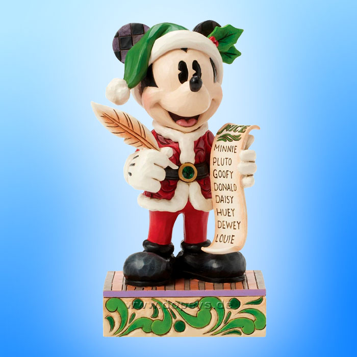 Disney Traditions - Santa Mickey with List (Twenty Years of Magic) figurine by Jim Shore 6016890