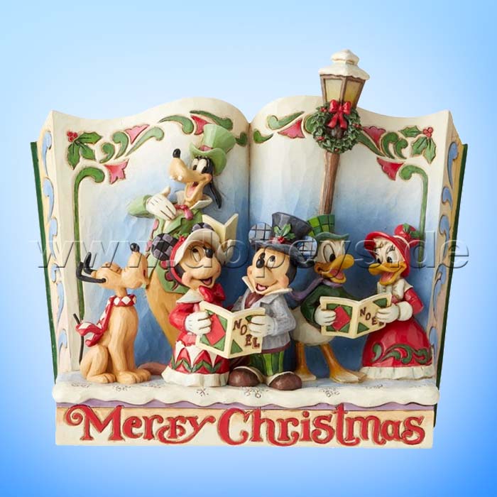 Merry Christmas (Weihnachtssänger Märchenbuch) Figur von Disney Traditions / Jim Shore - Enesco 6002840
