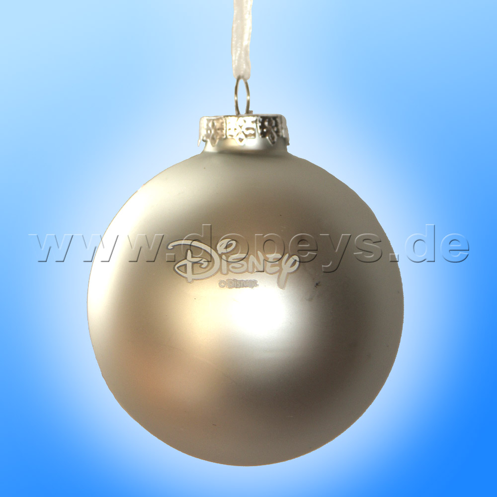 Kurt S. Adler - Frozen "Olaf & Elsa's Magical Ice Power" Christmas Bauble silver DN03005-F