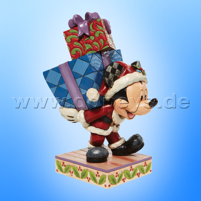 Disney Traditions - Here Comes Old St. Mick (Santa Mickey with Presents) figurine by Jim Shore 6008978