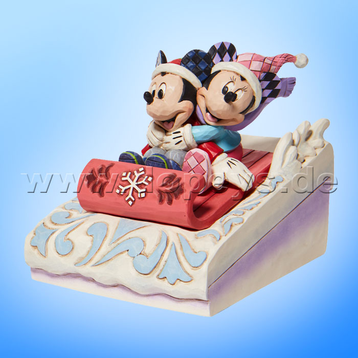 Disney Traditions - Sledding Sweethearts (Mickey & Minnie Sledding) figurine by Jim Shore 6008972