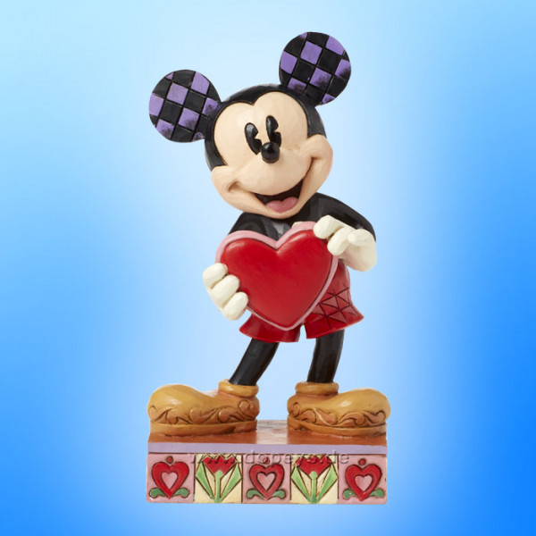 Disney Traditions - Mickey with Personalizable Heart Figurine (A Love Note) figurine by Jim Shore 6016329