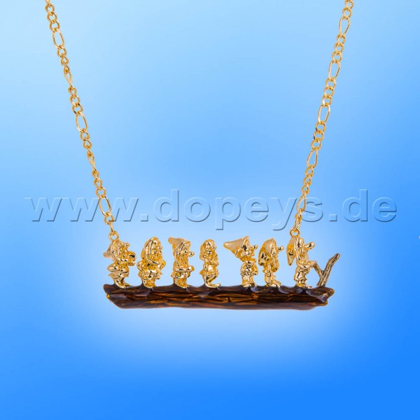 Disney Halskette - Sieben Zwerge (Schneewittchen) in Gold von Couture Kingdom 12100221